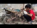 Restoring Abandoned Motorbike Into A Mini Ducati For My Son