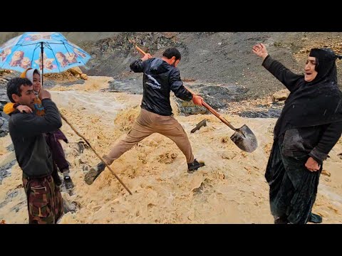 Storm Over the Valley 🌧️ | Salahaddin Fights the Flood to Protect His Family and Fields