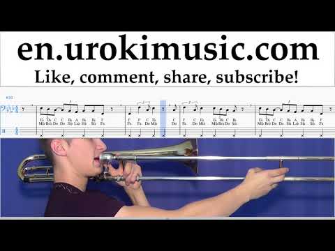 Trombone lessons Ariana Grande - Breathin Sheet Music Tutorial um-ih352