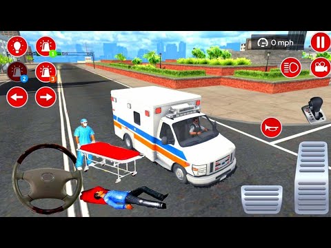US Ambulance Driving Simulator 2021 e#1 _ Emergency Van Rescue Driver _ Android Gameplay