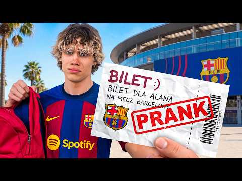 DOSTAŁ WSPÓŁPRACĘ Z BARCELONĄ PRANK! 🙉💥⚽
