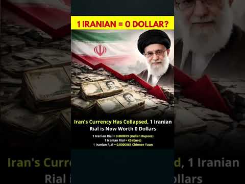 Iran’s Currency Has Collapsed | 1 Iranian Rial Worth Nothing? #shortsfeed