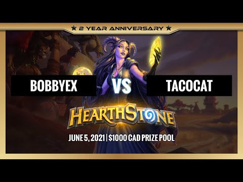 BOBBYEX vs TACOCAT - Top 8 | Hearthstone $1000 TGS 2 Year Anniversary Bracket