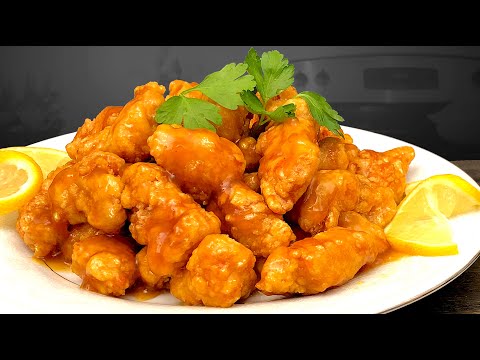 Crispy Lemon Chicken with Sweet and Sour Lemon Sauce - Chinese Style 酸甜檸檬雞