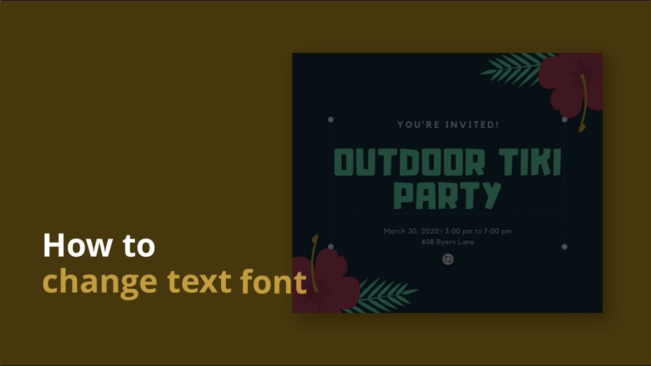 Change your text font