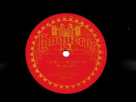 I Want To Meander In The Meadow by Fred Rich and His Orchestra, 1929