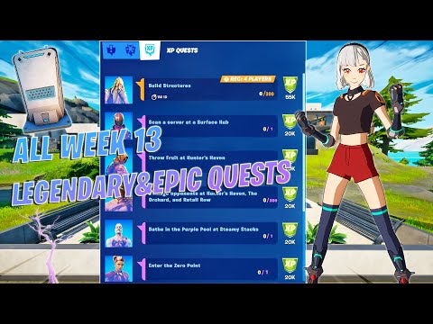 Fortnite All *LEAKED* Week 13 Legendary & Epic Quests(Challenges) Guide - Chapter 2 Season 5