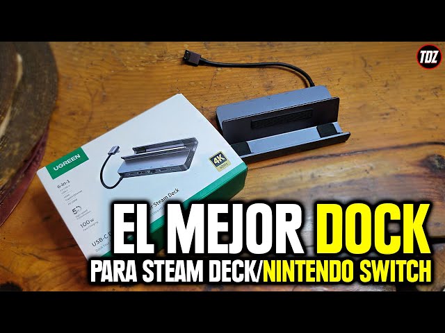 Vídeo relacionado con UGREEN 6 en 1 Docking Station Compatible con Steam Deck OLED Switch ROG Ally X Legion Go Dock USB C HDMI 4K 120Hz VRR FreeSync G-Sync Adaptador Ethernet Gigabit 3 Puertos de Datos 5Gbps PD 100W