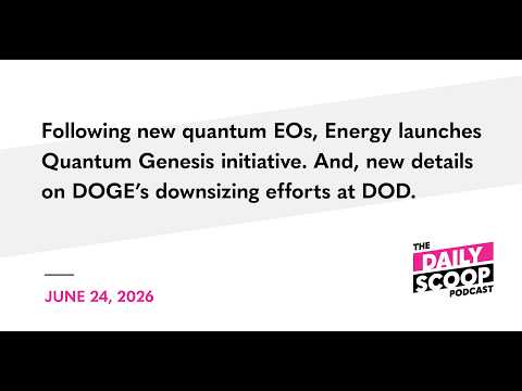 Energy launches Quantum Genesis initiative. And, new details ...
