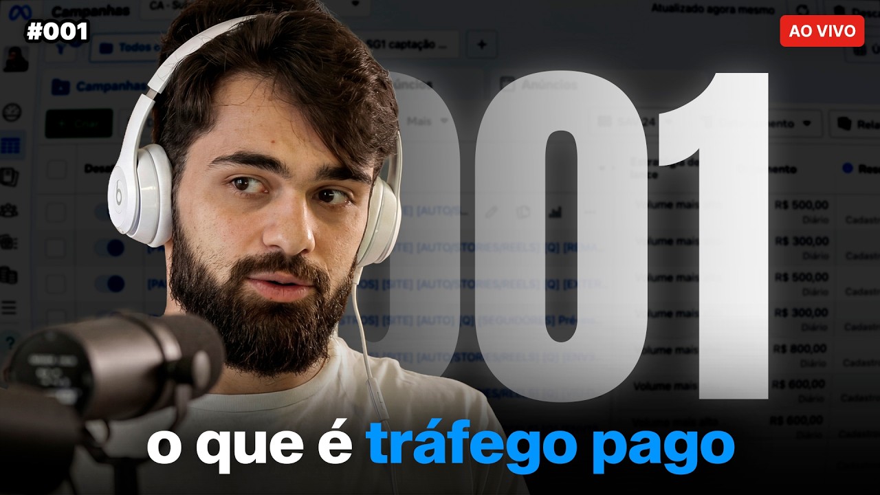 O que é e como aprender tráfego pago? | Live #001
