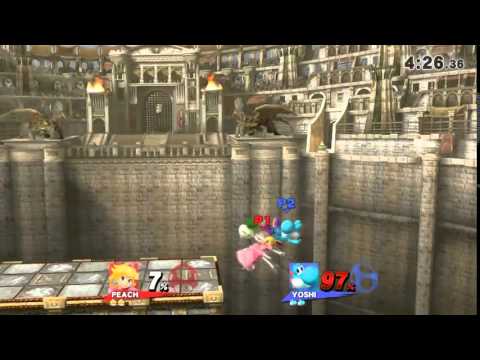 Smash 4 Peach turnip shenanigan