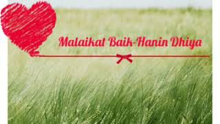 Lirik lagu Malaikat Baik-Hanin Dhiya