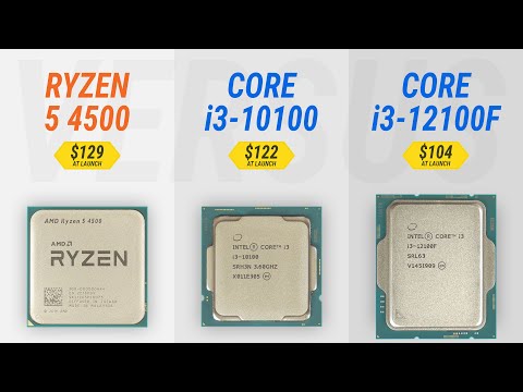 Ryzen 5 4500 vs R5 5500 vs R5 3600 vs i3-12100F vs i5-10400 vs i3-10100 w/ RTX 3080 Ti