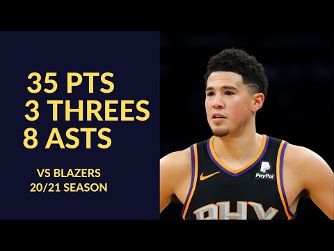 Devin Booker 35 Pts 3 Threes 8 Asts 5 Rebs Highlights vs Portland Trail Blazers | NBA 20/21 Season