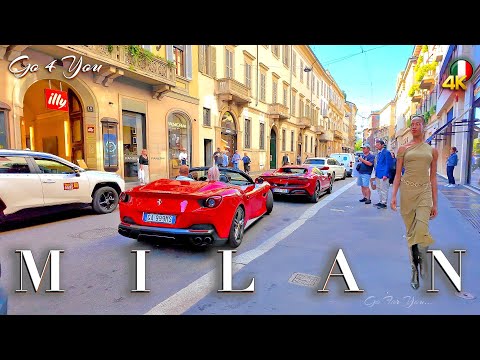 MILAN ITALY 🇮🇹 4K UHD Walking Tour during Milan Fashion Week
