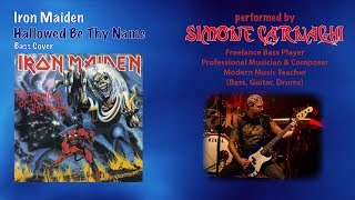 Simone Carnaghi performing Iron Maiden - Hallowed be thy name (Bass cover)