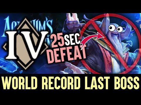 WORLD RECORD 25sec Destroyed Last Boss - Aghanim's Labyrinth LEVEL 4