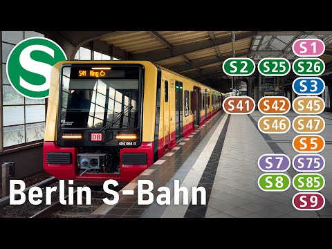 [4K] 🇩🇪 Berliner S-Bahn | Alle Linien