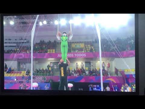 Jamaican Gymnast Reiss Beckford amazing Rings Routine @panamgames_2019