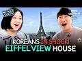 [HOME TOUR] A Paris Home with Eiffel Tower View? Koreans React!😮#Paris #Eiffeltower