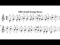 068-Auld Lang Syne music sheet