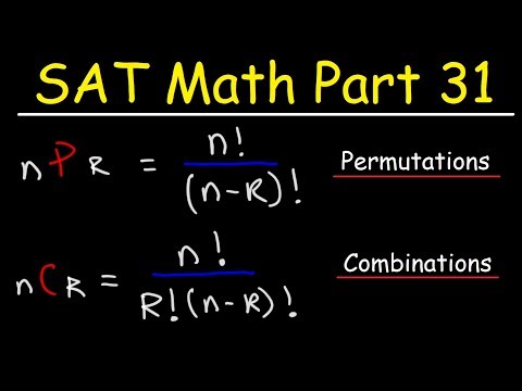 SAT Math Part 31 - The Counting Principle, Permutations & Combinations - Membership