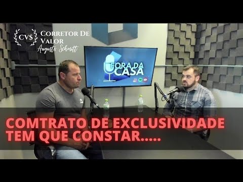 CONTRATO DE EXCLUSIVIDADE! A RESPONSABILIDADE DO CORRETOR DE IMÓVEIS!!!!