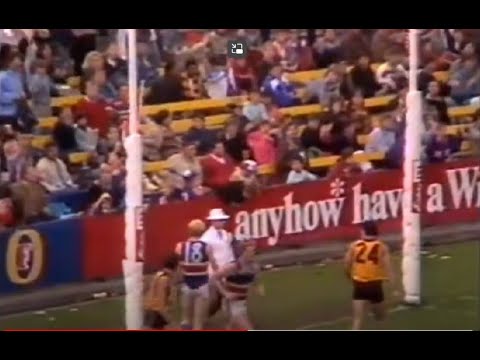 Footscray VS Hawthorn 1988 Chris Mew Jason Dunstall