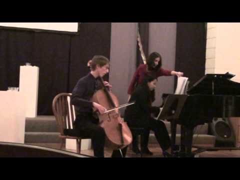 Samuel Barber: Sonata for Cello and Piano (part 1) - Kellen Degnan, cello; Hong Ma, piano