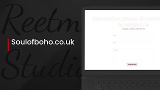 Soul Of Boho Web Tasarım Tanıtımı | Reetmic Studio İzmir Web Tasarım v
