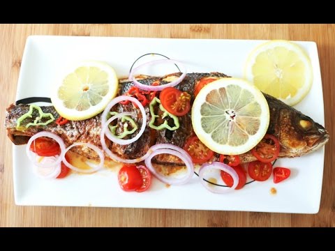 Grilled Fish Recipe Whole Sea Bass With Ginger and Lemon Hot and Spicy Food