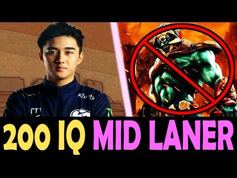 ABED 200 IQ MID LANER vs HUSKAR DOTA 2