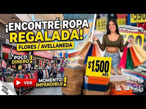🛍️ FUIMOS A AVELLANEDA / FLORES ¿VALE LA PENA COMPRAR ROPA?  (TODO X $1500💸 EN 2026) 😱💰