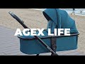 миниатюра 0 Видео о товаре Коляска 2 в 1 Agex Life, Green (Зеленый)