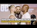 Jake Paul vs. Anderson Silva Press Conference Staredown - MMA Fighting