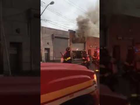 FDNY 5th alarm warehouse around the corner from 304 162  pt 1