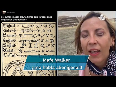Desmienten a Mafe Walker: la "medium" no habla alienígena, usa frases de una lengua muerta