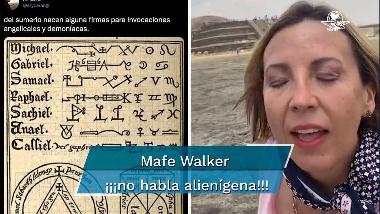 Desmienten a Mafe Walker: la "medium" no habla alienígena, usa frases de una lengua muerta