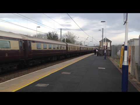 DRS Class 68 No 68003 "Astute" at Alnmouth with the North Bell ECS with a 3 Torn on 24th Nov 2014.