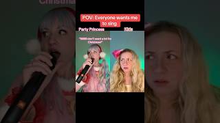 POV Everyone wants me to sing all I want for christmas is you #singing #mariahcarey #shorts
