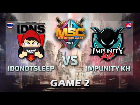 IDNS vs IMPUNITY [GAME 2] [English] MSC Group Stage Day 3 | MLBB Southeast Asia Cup 2021
