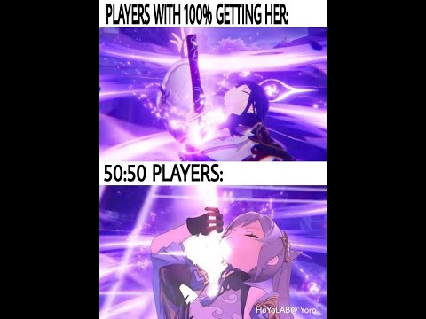 Raiden pity rate on vs pity rate off - Genshin Impact