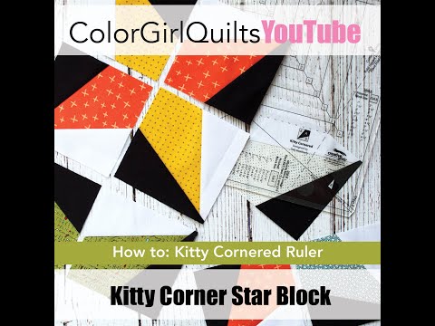 Easy Modern Quilt Block: Four Point Star