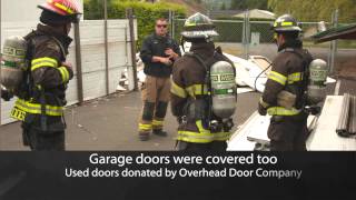 preview picture of video 'Bellingham Fire Dept training with reclaimed doors'