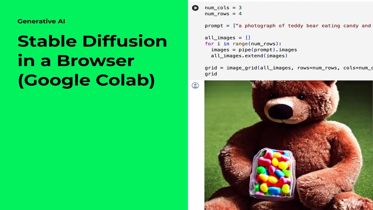 Generative AI: Stable Diffusion in a Browser (with Google Colab)