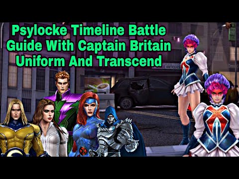 Psylocke With Captain Britain Uniform And Transcend Worth For Timeline Battle? - Marvel Future Fight