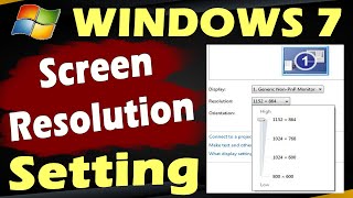 Screen Resolution Setting in Windows 7 | Screen Resolution Problem Windows 7 | Screen Resolution