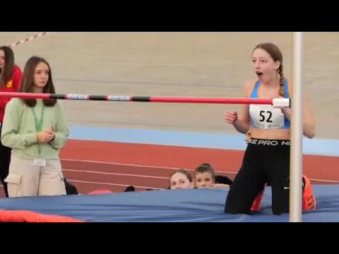 Julia Slak (SLO) High Jump Girls U18 145 cm 11th Place National Champioships Novo mesto 2024