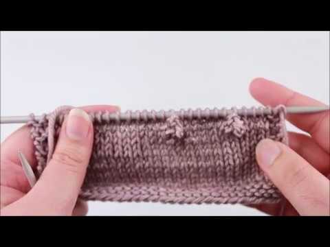 MB (Make Bobble), Knitting Stitch Tutorial
