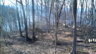 preview picture of video 'Woods fire in allenwood'